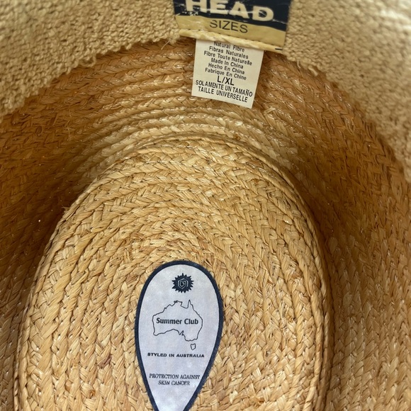 Summer Club Australia Natural Material Woven Straw Wicker Beach Golf Hat - Picture 5 of 5